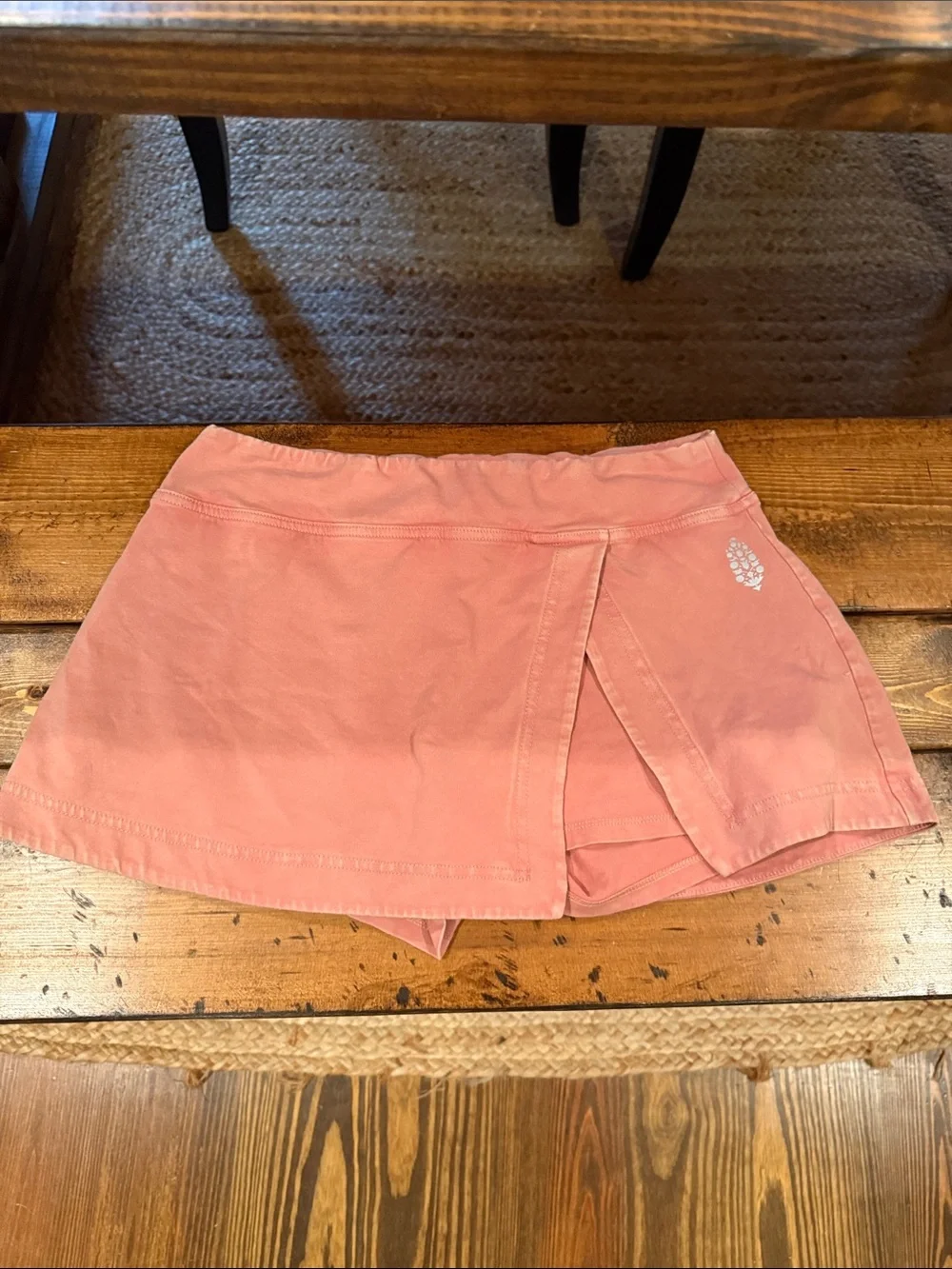 Free People Mini Skort in Dusty Rose